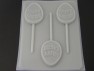 823 Happy Easter Egg Chocolate or Hard Candy Lollipop Mold